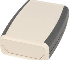 ABS handheld enclosure, (L x W x H) 117 x 79 x 32 mm, gray (RAL 7046), IP65, 1553WCGY