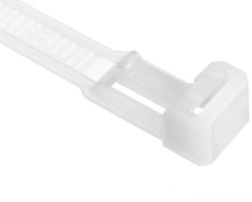 Opaska kablowa otwierana wielokrotnie 200x7,5mm biała BMWB5250E /100szt./