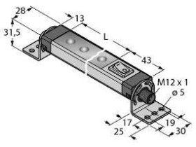 Oświetlenie LED Turck WLS28-2XWR-850XPBQ 1950 lm (D x S) 921 mm x 28 mm 1 szt.