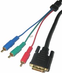KABEL DVI /24+1/ - 3xRCA 1.8m