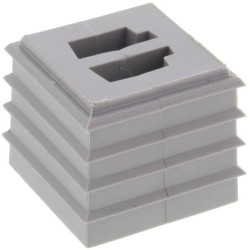 Wiska 10108273 Wkład uszczelniający CDKG/2xASI V0 LG, (D x S x W) 17.5 x 17.5 x 17.7 mm, tworzywo sztuczne, 10 szt.