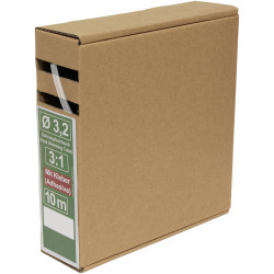Quadrios 25CA498 Heatshrink adhesive Transparent 3:1 shrinkage 10 m length