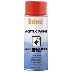Ambersil 20557-AA Acrylic Paint Massey Flame Red RAL 3000 400ml