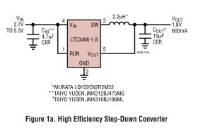 1.5MHz, 600mA Synchronous Step-Down Regulator in ThinSOT