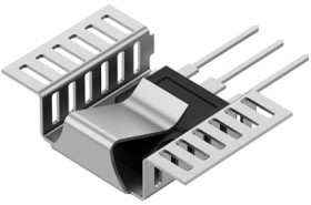 Clip-on heatsink, (L x W x H) 26 x 23 x 9 mm, 18.9 K/W, solderable surface, 10151901