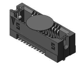 Gniazdo PCB 22 -pinowe 2 -rzędowe raster: 0.8mm typu płytka – płytka Kąt Proste SMD