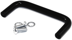 Handle, straight, aluminum, (W x H x D) 84 x 38 x 8 mm, black, 1427G3BK
