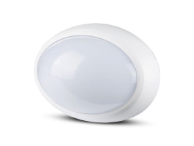 VT-8010 12W Plafon LED Owalny IP54 barwa: 6000K obudowa: biała 1353 V-TAC