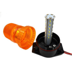 Sygnalizator bł.LED 10-110V DC pomarańczowy błyskowy12V 24V 48