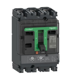 Wyłącznik automatyczny w obudowie formowanej ComPact, 3-biegunowy, 80 A 75 kA, Schneider Electric, ComPacT NSX