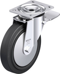 Blickle 850730 L-POEV 200XR-ST-FA Rolka obrotowa z blachy stalowej Średnica koła: 200 mm Maksymalne obciążenie: 400 kg 1