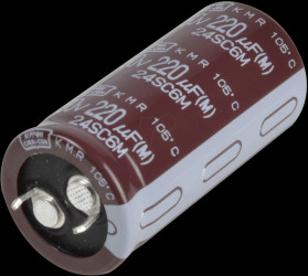 EKMR451VSN101MP25S Snap-in electrolytic capacitor, 22.0 x 25 mm, 100 µF, 450 V