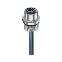 Złącze panelowe FIXCON/M12 żeńskie 8-pinowe montaż przedni gwint od strony obudowy M16 RKFM 8/1,75 M