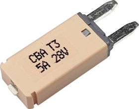 Hansor Circuit Breaker Mini, type 3. Manual Reset, 5A CBA3 Series 5A Wyłącznik instalacyjny nożowy 5 A jasnobrązowy 1 sz