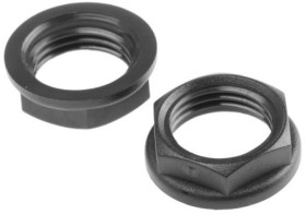 Nakrętka do dławnic kablowych, M16, kolor: Czarny, materiał: PA 6, RS PRO