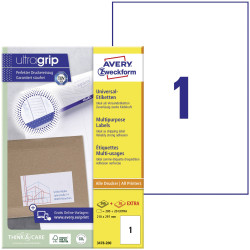 Avery-Zweckform 3478-200 All-purpose labels 210x297mm Paper White 200 pcs