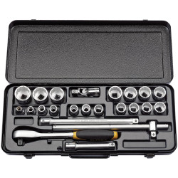 Elora 50649 Imperial Socket Set, 1/2" Sq. Dr. (23 Piece)