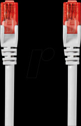 CCGL85200WT50 Patch cable, Cat.6, U/UTP, 5 m, white