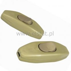 Przełącznik złoty przelotowy 2,5A/250V- duży