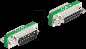 66478 HF/EMI noise filter, D-Sub 15 pin male / female, low pass