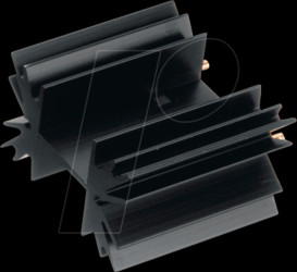 SK 129/38.1-STC/TO-220 Heat sink, 38.1 mm, aluminum, 6.5 K/W, TO-220