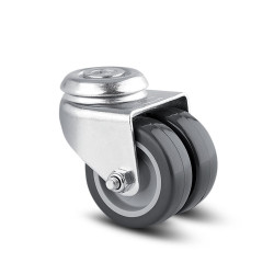 Koło samonastawne średnica kabla 75mm Tente 80kg wysokość całkowita 99mm