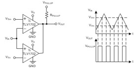 Dual high voltage, low power comparator