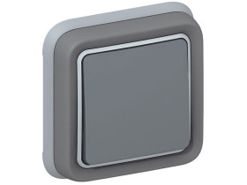 PLEXO IP55 Wyłącznik schodowy szary komplet podtynkowy 069811 LEGRAND
