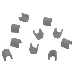 10szt Złączka prosta do rynienek ochronnych na kable blister Cablefix 2201 szary 8x7mm Inofix 3211-7