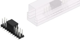 Pin header, 20 pole, pitch 2.54 mm, angled, black, SLLP6SMD06620ZBSMPS