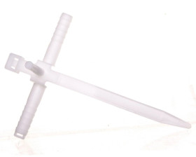 Uchwyt paskowy szybkiego montażu z kołkiem 85mm biały USMPK-8 8mm /50szt./