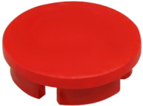 Front cap, Ø 28 mm, red, for rotary knobs, 4312.0021