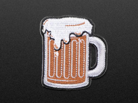 Adafruit "Brewing" - Skill badge, iron-on patch