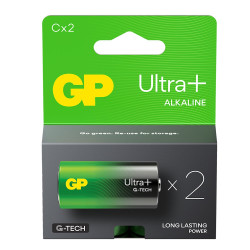 OUTLET 2 x bateria alkaliczna GP Ultra Plus Alkaline G-TECH LR14 / C