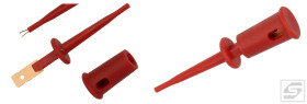 Chwytak pomiarowy R8-105A-R;czerw.; 43.5mm;pazurkowy;1mm;3A;60V;SCI;