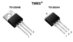 VI20120SG High-Voltage Trench MOS Barrier Schottky Rectifier Ultra Low VF = 0.54 V at IF = 5 A