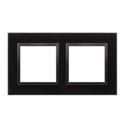 SIMON54 wulkaniczna lawa szkło DRN2/75 Ramka 2-kr.