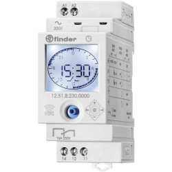 Finder 12.51.8.230.0000 NFC DIN Rail timer 230V AC programmable via app
