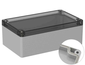 Obudowa ogólnego użytku ekranowana Szary IP66 Silikon, 120 x 200 x 75mm, RS PRO 5U2