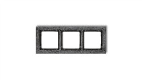 Deco Ramka Uniwersalna Potrójna - Beton (Ramka: Antracytowa Spód: Czarny)...