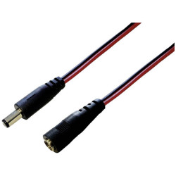 TruComponents 202801 Low power extension cable - Socket 5.5mm 2.1mm 3.00
