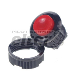 Przeł. przycisk. okrągły śr. ON-OFF 1A/250A czer.