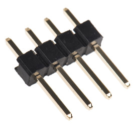 Złącze szpilkowe 4-pinowe M20 raster: 2.54 mm Prosty 1-rzędowe HARWIN Otwór przelotowy Bez osłony