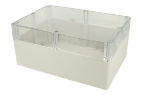 Obudowa; uniwersalna; P2393C-IP68; poliwęglan; 265mm; 185mm; 120mm; IP68; jasnoszary; Gainta; RoHS