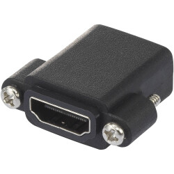 SpeaKa Professional SP-12883616 HDMI Adapter Socket to Socket Black Screwable