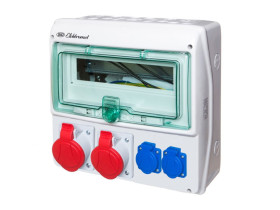 Rozdzielnica budowlana RB 12M gniazda 2x32A/5 2x250V IP54 RSS-03 942031 ELEKTROMET