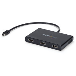 StarTech.com MSTMDP123HD 3-Port Multi Monitor Adapter - Mini DisplayPort to HDM