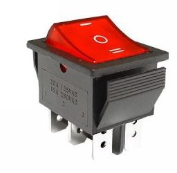 PRZELACZNIK 12V PODSW. CZERW.3POZ.S
