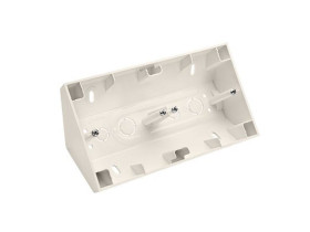 SIMON 54 Puszka natynkowa narożna 2 podwójna do ramek PREMIUM kremowy DPNR2/41 KONTAKT SIMON