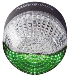 Sygnalizator 24 V AC/DC Stroboskop Zielony, czerwony Montaż panelowy LED